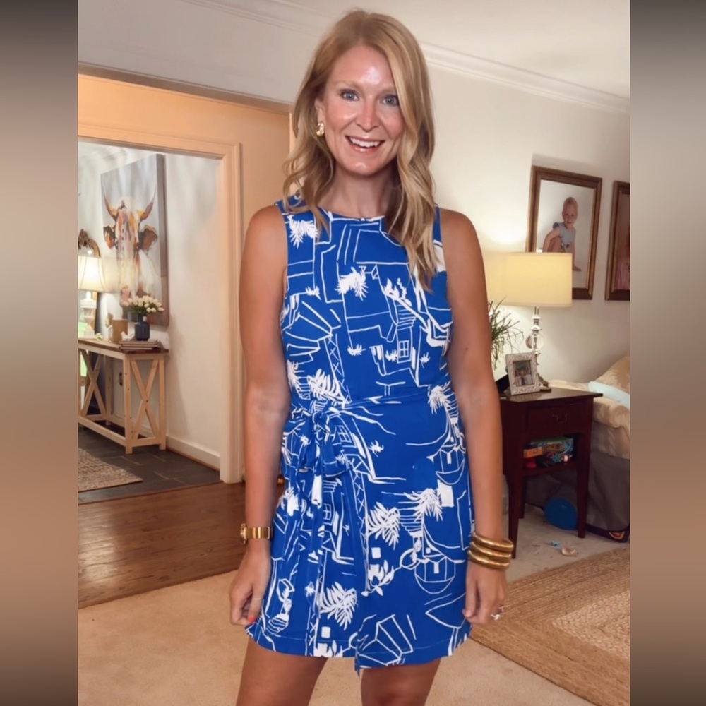 NWT Chic Blue and White Mini Dress